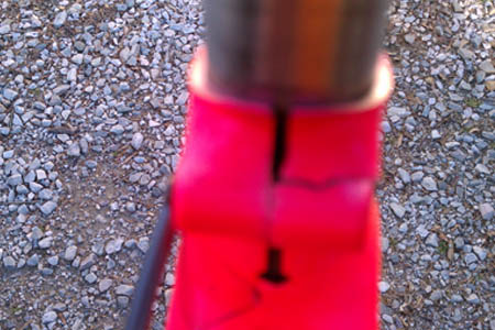 carbon repair clear photos examples _ broken seat clamp