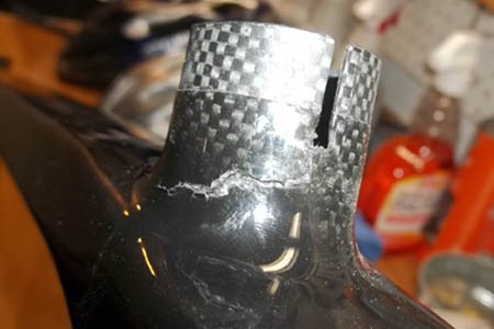 carbon repair clear photos examples _ seat post