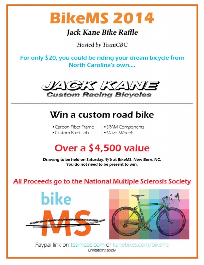 BikeMS 2014 Jack Kane Bike Raffle